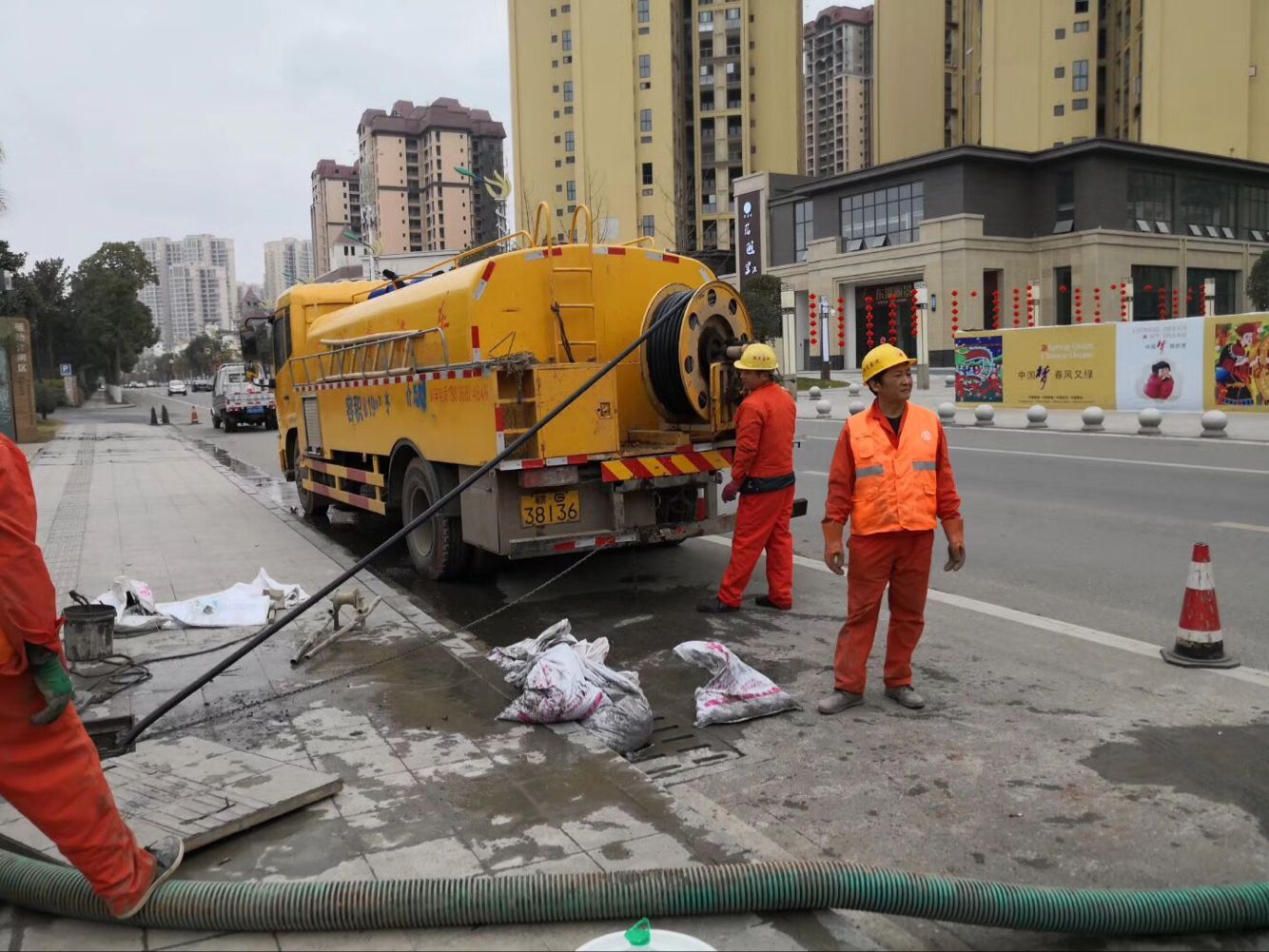 介休排污管道清淤-管道清洗